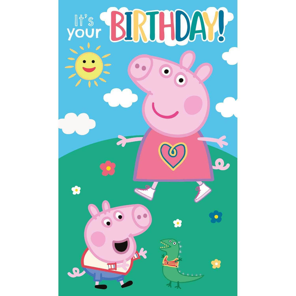 Peppa Pig Birthday Card, Officially Licensed Product an Official Peppa Pig Product