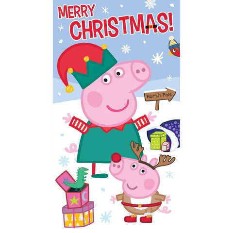 Peppa Pig Christmas Card an Official Peppa Pig Product