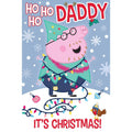 Peppa Pig Daddy Christmas Card an Official Peppa Pig Product