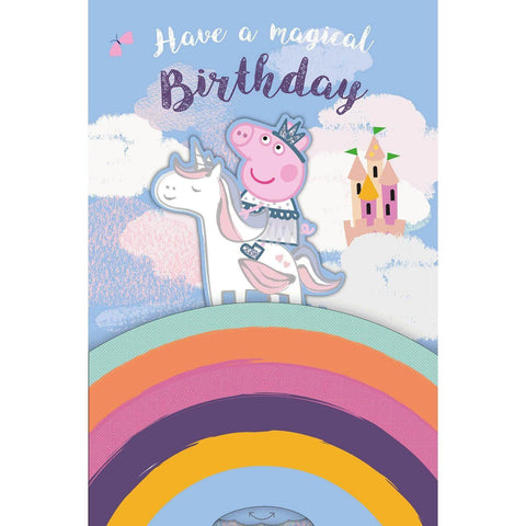 Peppa Pig Girls Birthday Card, Have A Magicial Birthday an Official Peppa Pig Product