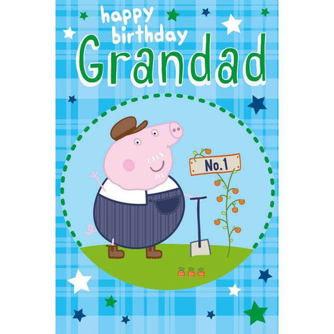 Peppa Pig Grandad Birthday Card an Official Peppa Pig Product