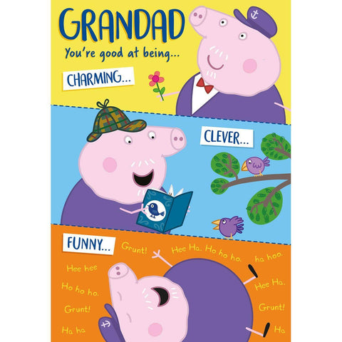 Peppa Pig Grandad Birthday Card, Grandad Pig an Official Peppa Pig Product