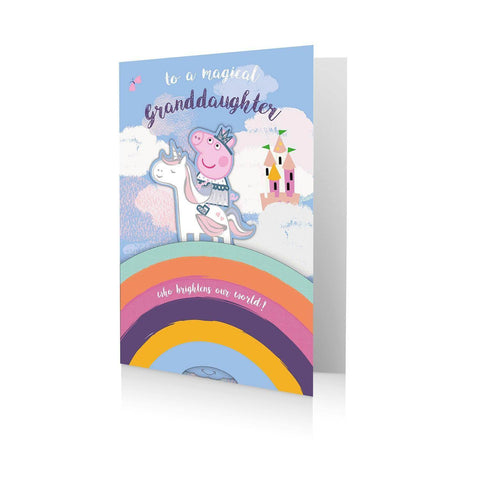 Peppa Pig Granddaughter Birthday Card, Magicial Granddaughter an Official Peppa Pig Product