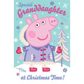 Peppa Pig Granddaughter Christmas Card an Official Peppa Pig Product