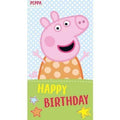 Peppa Pig Happy Birthday Card an Official Peppa Pig Product