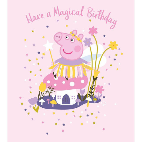 Peppa Pig Magical Birthday Card an Official Peppa Pig Product