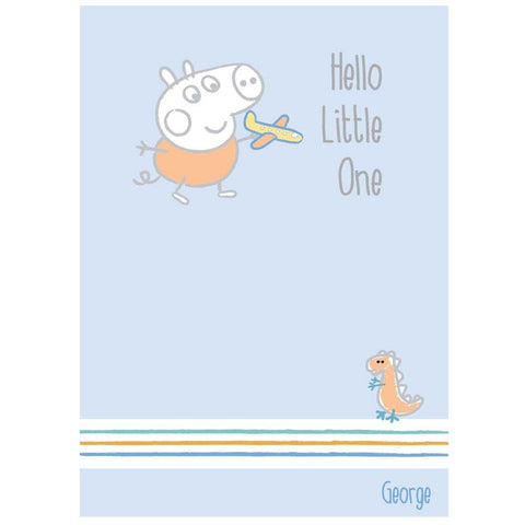 Peppa Pig Newborn Baby Boy Card an Official Peppa Pig Product
