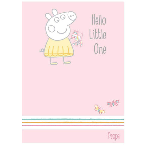 Peppa Pig Newborn Baby Girl Card an Official Peppa Pig Product