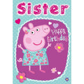 Peppa Pig Sister Birthday Card an Official Peppa Pig Product