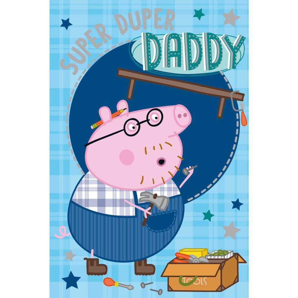 Peppa Wutz Vatertagskarte 'Super Duper Daddy' - Offizielle Lizenz, Inkl. Umschlag | Lustige Karte Für Papa