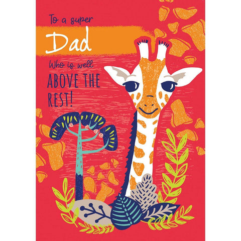 Personalised Animal Planet Giraffe Father's Day Card an Official Animal Planet Product