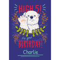 Personalised Animal Planet Polar Bear Birthday Card- Any Name an Official Animal Planet Product
