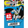 Personalised Batman Birthday Card- Any Name & Age an Official Batman Product