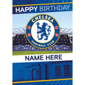 Personalised Chelsea FC Crest Birthday Card an Official Chelsea FC Product