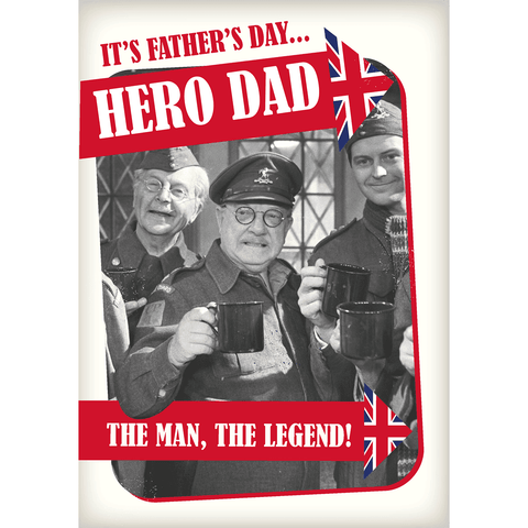 Personalised Dad's Army Grandad Father's Day Card- Any Relation an Official Dad's Army Product