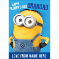 Personalised Despicable Me Minions Grandad Father's Day Card an Official Despicable Me Product
