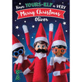 Personalised Elf On The Shelf Any Name Christmas Card an Official The Elf on The Shelf Product