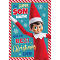 Personalised Elf On The Shelf Any Relation & Name Christmas Card an Official The Elf on The Shelf Product