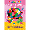 Personalised Elmer The Patchwork Elephant 'Amazing' Birthday Card an Official Elmer the Patchwork Elephant Product