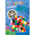 Personalised Elmer The Patchwork Elephant Amazing Father's Day Photo Card an Official Elmer the Patchwork Elephant Product