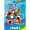 Personalised Elmer The Patchwork Elephant 'Silly Billy' Birthday Card an Official Elmer the Patchwork Elephant Product