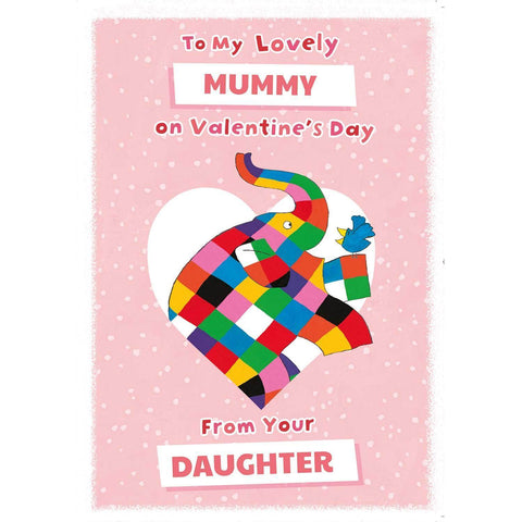 Personalised Elmer Valentines Card- Any Name & Relation an Official Elmer Product