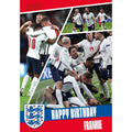 Personalised England Football 'Happy Birthday' Card- Any Name an Official England Football Product
