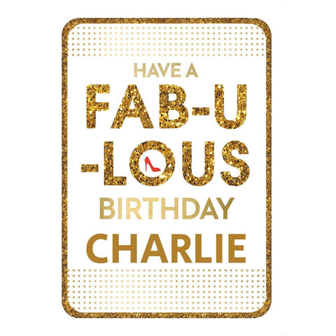 Personalised 'Fabulous' Strictly Come Dancing Birthday Card- Any Name an Official Strictly Come Dancing Product
