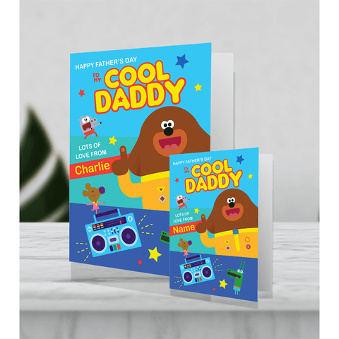 Personalised Giant Hey Duggee  'Cool Daddy' Father's Day Card an Official Hey Duggee Product