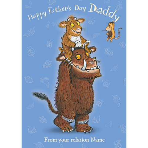 Personalised Gruffalo Father's Day Card an Official The Gruffalo Product