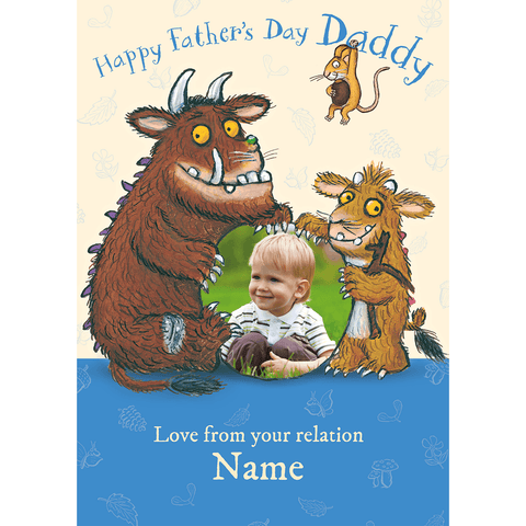 Personalised Gruffalo Father's Day Photo Card an Official The Gruffalo Product