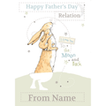 Personalised Guess How Much I love you Father's Day Card- Any Name & Relation an Official Guess How Much I Love You Product