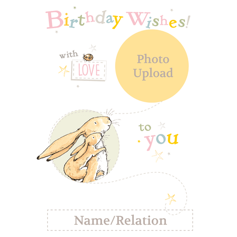 Personalised Guess How Much I Love You Hares Hugging Card an Official Guess How Much I Love You Product