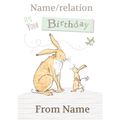 Personalised Guess How Much I Love you 'Name' Birthday Card an Official Guess How Much I Love You Product