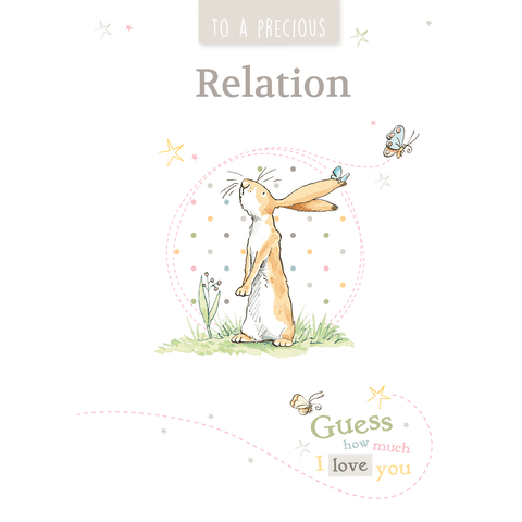 Personalised Guess How Much I Love You Relation Card an Official Guess How Much I Love You Product