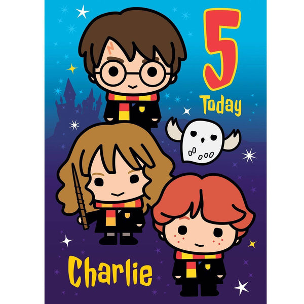 Personalised Harry Potter Any Age Birthday Card- Any Name and Age an Official Harry Potter Product