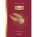Personalised Harry Potter 'You're a catch' Valentines A5 Greeting Card an Official Harry Potter Product