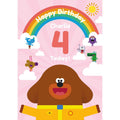 Personalised Hey Duggee Rainbow Happy Birthday Card- Any Age & Name an Official Hey Duggee Product