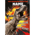 Personalised Jurassic World Any Name Smashing Birthday Card an Official Jurassic World Product
