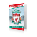 Personalised Liverpool FC Crest Christmas Card- Any Name an Official Liverpool FC Product