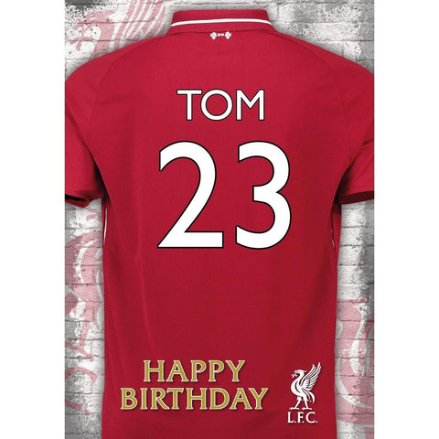 Personalised Liverpool FC Shirt- Any Name & Age an Official Liverpool FC Product