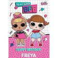 Personalised LOL BFF Birthday Card- Any Name an Official LOL Surprise Product