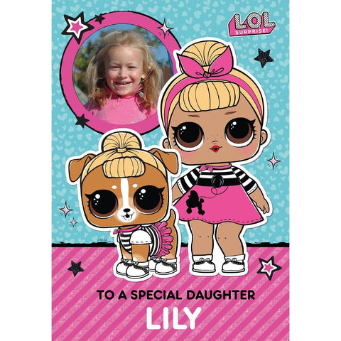 Personalised LOL Birthday Card- Any Relation, Name & Photo an Official LOL Surprise Product