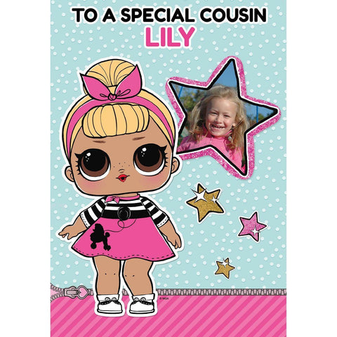 Personalised LOL Birthday Card- Name & Photo an Official LOL Surprise Product