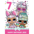 Personalised LOL Surprise Happy Birthday Card- Any Age & Name an Official LOL Surprise Product