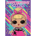 Personalised LOL Surprise Happy Birthday Card-Any Name an Official LOL Surprise Product