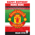 Personalised Manchester United Crest Birthday Card an Official Manchester United FC Product