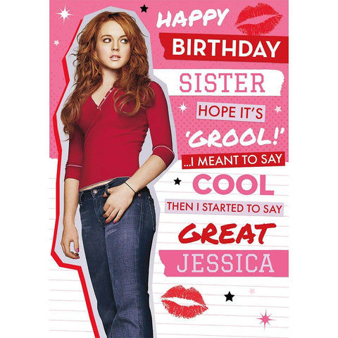 Personalised Mean Girls 'Hope its Grool!' Birthday Card an Official Mean Girls Product