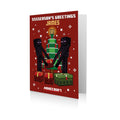 Personalised Minecraft Christmas Christmas Tree Card- Any Name an Official Minecraft Product