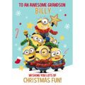 Personalised Minion Christmas Relation A5 Greeting Card an Official Despicable Me Minions Product